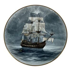 Legendary Ships of the Sea Flying Dutchman A D'Estrehan Clipper Ship Art Plate